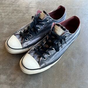 Converse X Missoni unisex Low-Top Sneakers in Black, White, and Maroon